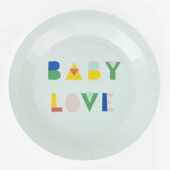 My Little Day 8 Assiettes Baby Shower Menthe