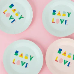 My Little Day 8 Assiettes Baby Shower Menthe