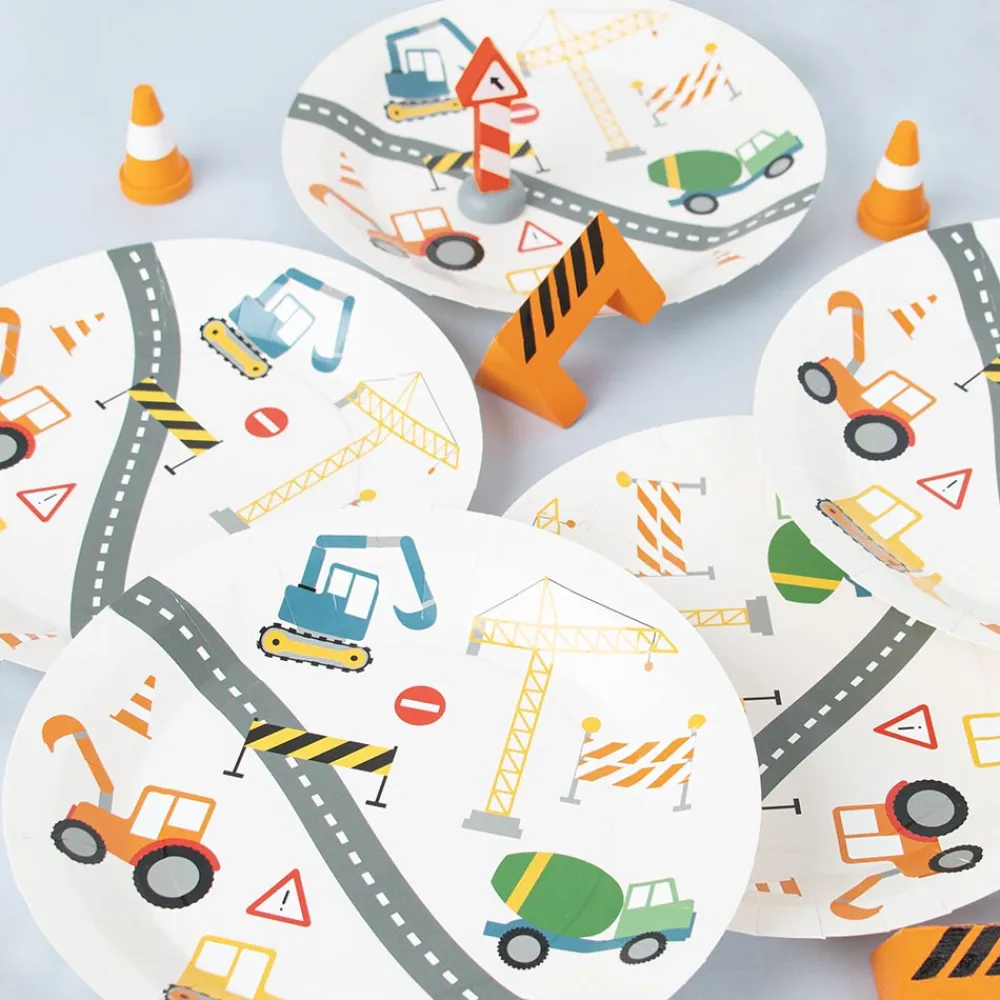 My Little Day 8 Assiettes Chantier