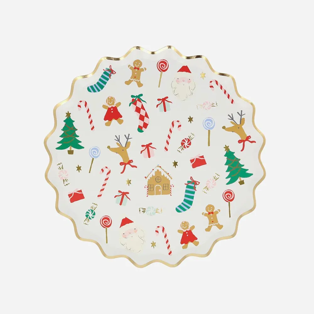 Meri Meri 8 Assiettes De Noel