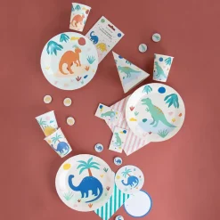 My Little Day 8 Assiettes Dino Jurassic