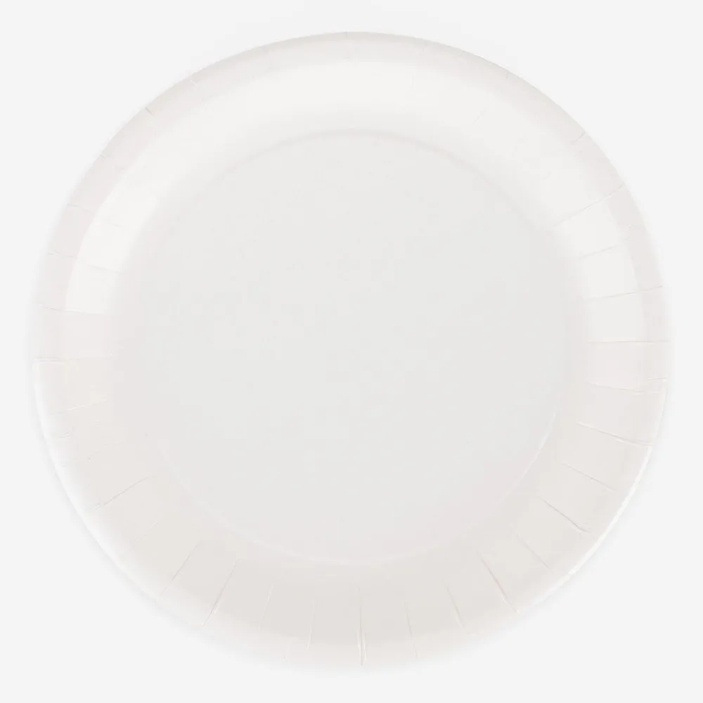 Isap 10 Assiettes Eco-Friendly Blancs