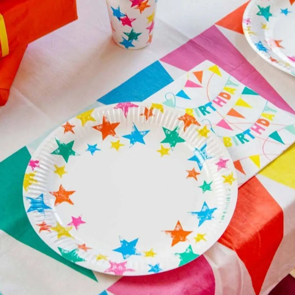TalkingTables 12 Assiettes Etoiles Ecoresponsables