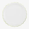 Party Pro 8 Assiettes Festonnees Blanches