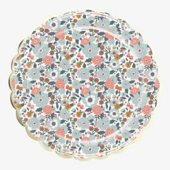 Party Pro 8 Assiettes Festonnees Fleurs Liberty