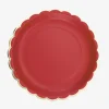 Party Pro 8 Assiettes Festonnees Rouge
