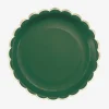 Party Pro 8 Assiettes Festonnees Vert Jungle