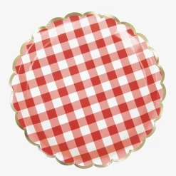 Party Pro 8 Assiettes Festonnes Vichy