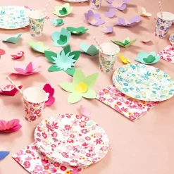 My Little Day 8 Assiettes Fleurs Colorees