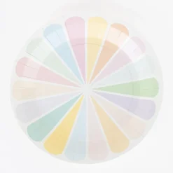 My Little Day 8 Assiettes Pastel Multicolores