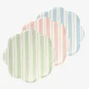 Meri Meri 8 Assiettes Rayures Pastel