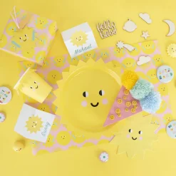 Rico Design 8 Assiettes Soleil Souriant