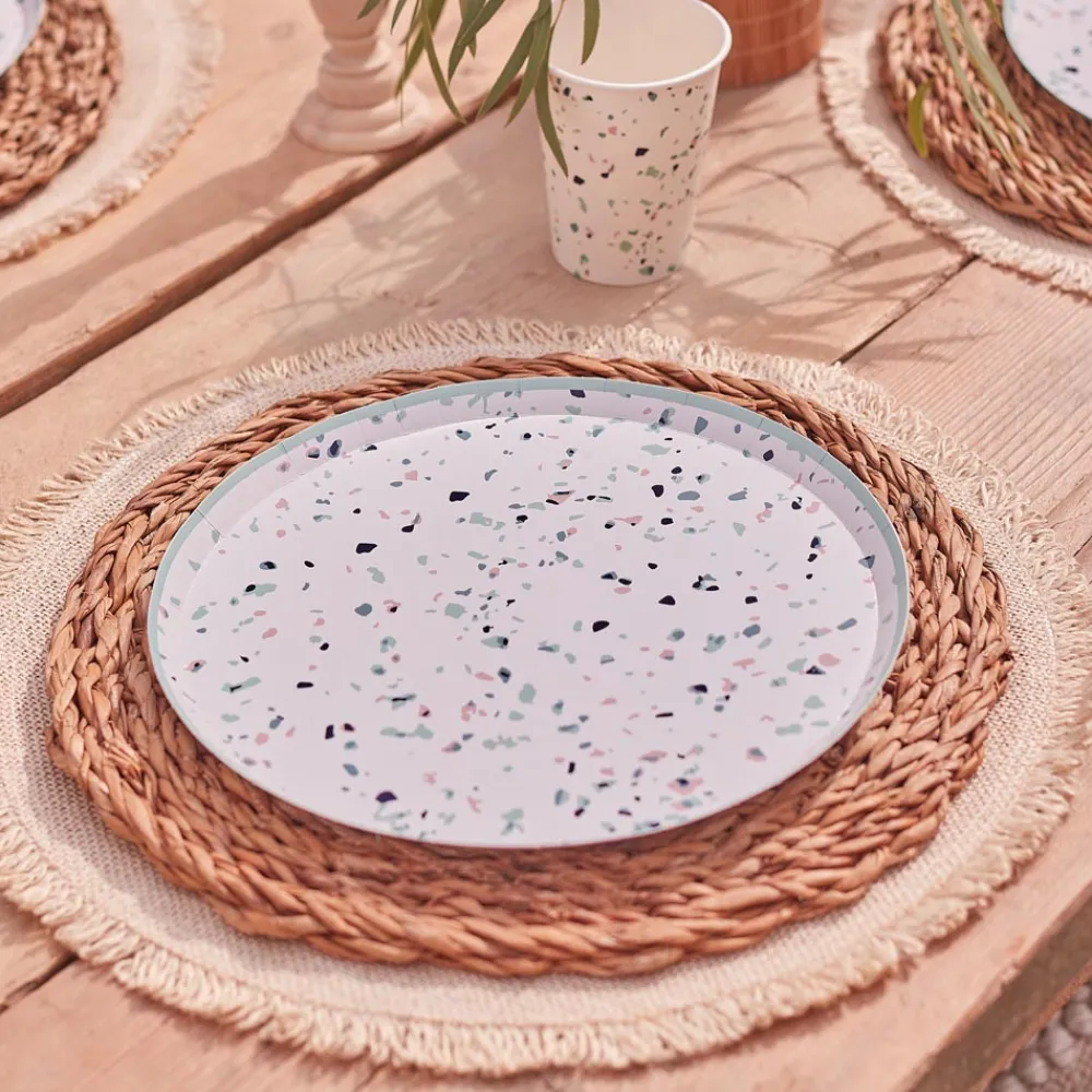 Ginger Ray 8 Assiettes Terrazzo