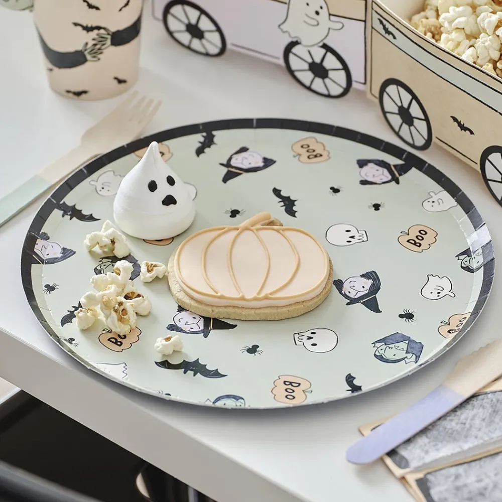 Ginger Ray 8 Assiettes Vampire Halloween
