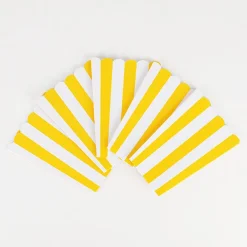 Amscan 5 Boites A Pop Corn - Rayures Jaunes