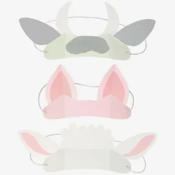 Meri Meri 8 Chapeaux Animaux De La Ferme> Accessoires