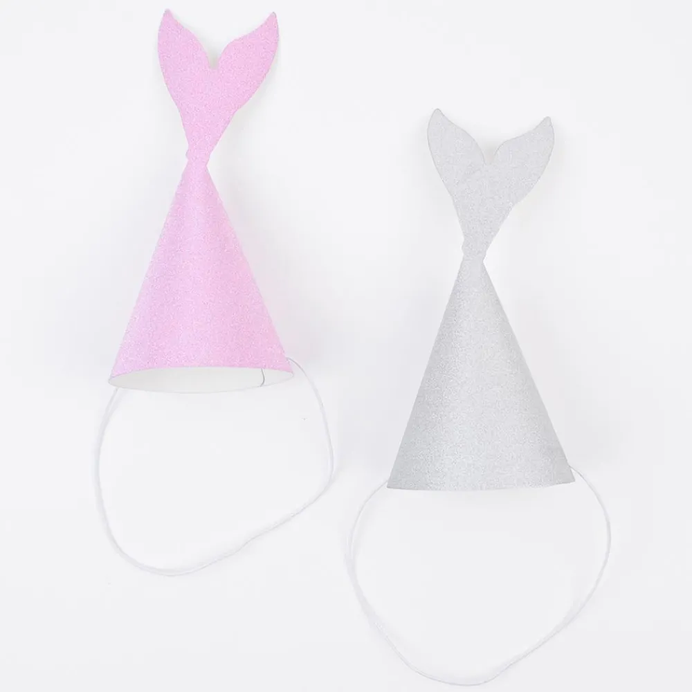 Party Pro 6 Chapeaux De Fete - Sirene Pailletee> Chapeaux Pointus