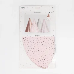 Rico Design 8 Chapeaux Pointus - Roses Et Metallises><noscript><img width=