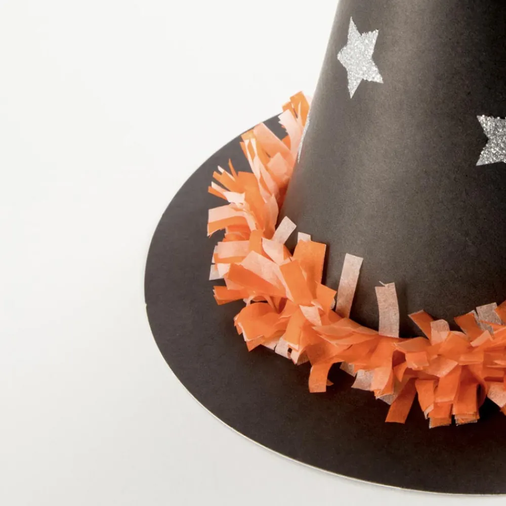 Meri Meri 6 Chapeaux Pointus Sorciere Halloween> Chapeaux Pointus