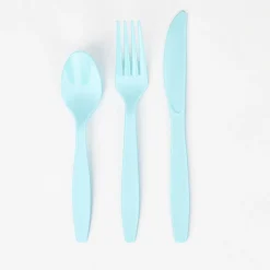 Creative Party 24 Couverts - Bleu Clair