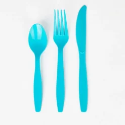 Creative Party 24 Couverts - Turquoise