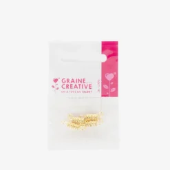 Graine Créative 4 Fermoirs Cylindriques Dores