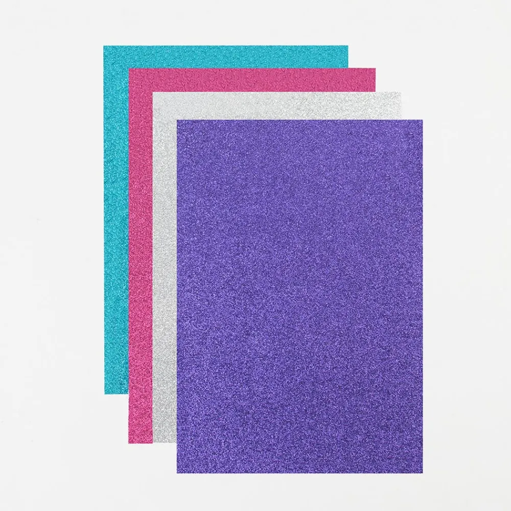 Rico Design 10 Feuilles De Papier Paillete Multicolore