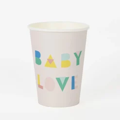 My Little Day 8 Gobelets Baby Shower Nude