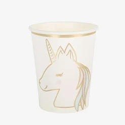 Arty Fêtes Factory 8 Gobelets Licorne Pastel Et Dore