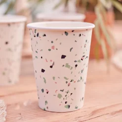 Ginger Ray 8 Gobelets Terrazzo