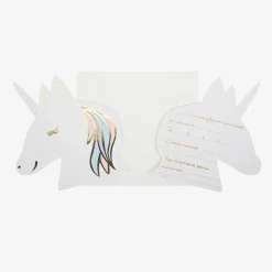 Arty Fêtes Factory 8 Invitations Anniversaire Licorne Pastel Et Dore> Invitations