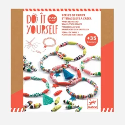 Djeco 1 Kit Creatif : Bracelets Et Perles De Papier