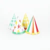 TalkingTables 8 Mini Chapeaux Pointus Multicolores> Chapeaux Pointus
