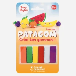 Graine Créative 6 Pates Patagom : Fruits> Coloriages