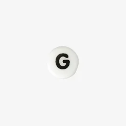 Rico Design 1 Perle Alphabet En Ceramique Blanche