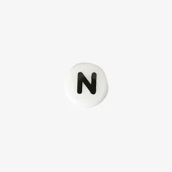 Rico Design 1 Perle Alphabet En Ceramique Blanche