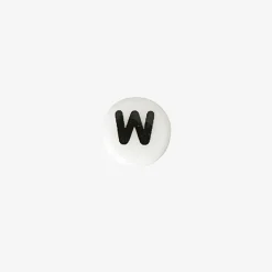 Rico Design 1 Perle Alphabet En Ceramique Blanche