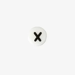 Rico Design 1 Perle Alphabet En Ceramique Blanche