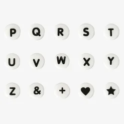 Rico Design 1 Perle Alphabet En Ceramique Blanche