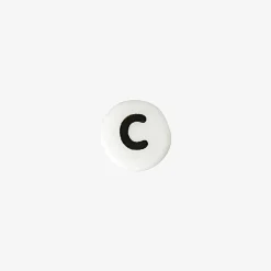 Rico Design 1 Perle Alphabet En Ceramique Blanche