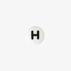 Rico Design 1 Perle Alphabet En Ceramique Blanche