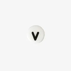 Rico Design 1 Perle Alphabet En Ceramique Blanche