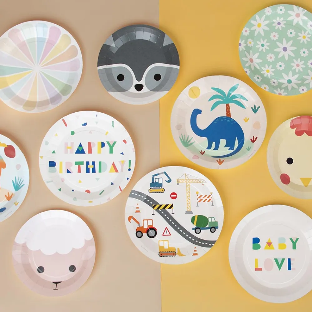 My Little Day 8 Petites Assiettes Animaux De La Ferme