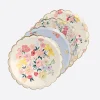 Meri Meri 8 Petites Assiettes Fleurs Jardin Anglais