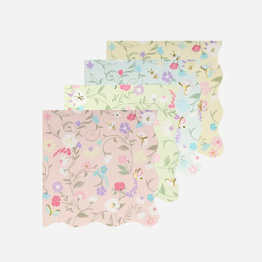 Meri Meri 16 Petites Serviettes Florales Laduree