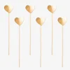 Rico Design 24 Pics Coeur Dore Pour Brochette De Bonbons