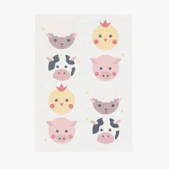 My Little Day 1 Planche De 8 Tatouages Animaux De La Ferme><noscript><img width=