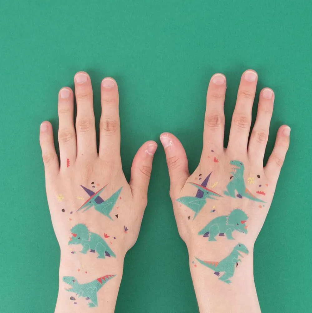 My Little Day 1 Planche De 8 Tatouages Dinosaures> Tatouages Éphémères