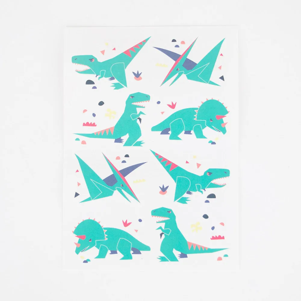 My Little Day 1 Planche De 8 Tatouages Dinosaures> Tatouages Éphémères