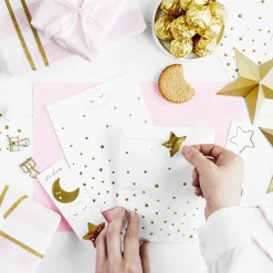 Party Deco 6 Pochettes Etoiles Et Stickers Ciel><noscript><img width=
